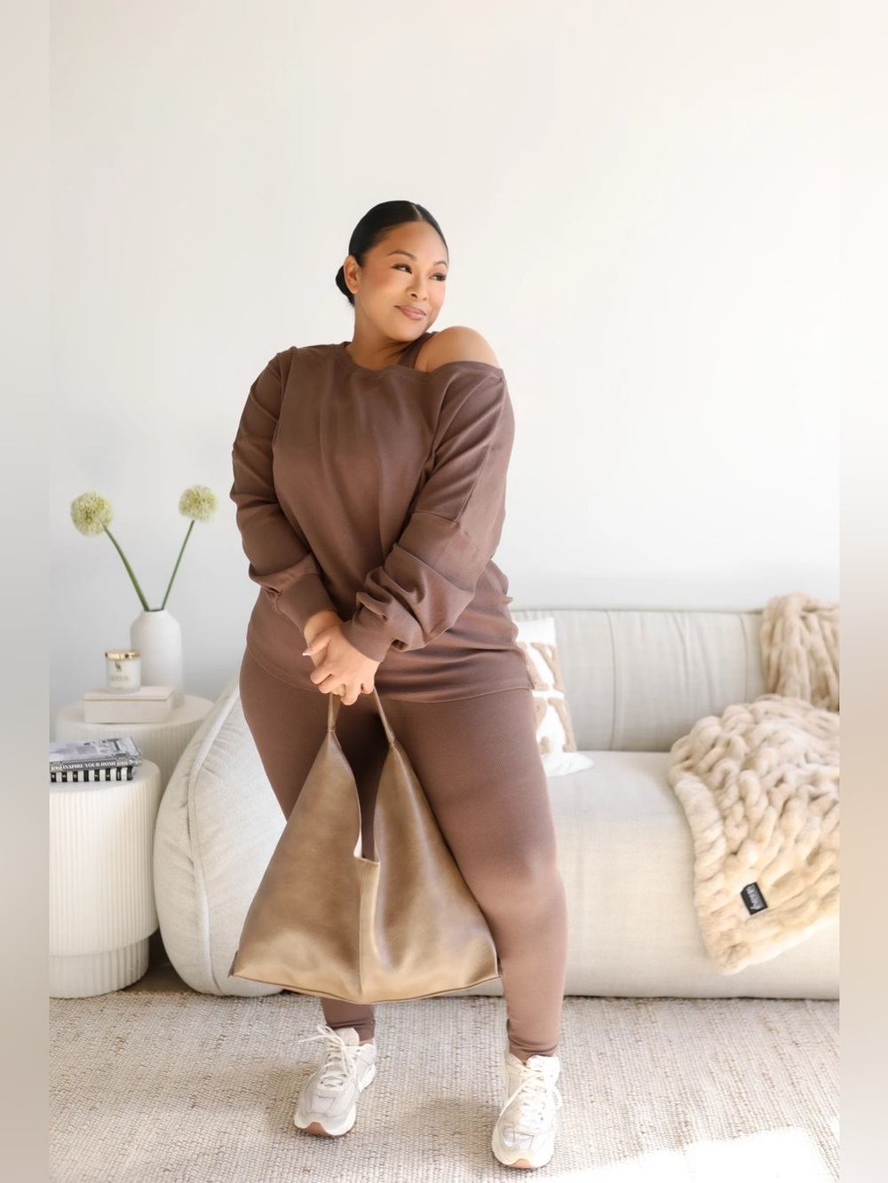 Fancy Homebody Signature Ribbed Essential 3 Piece Set - Clay
